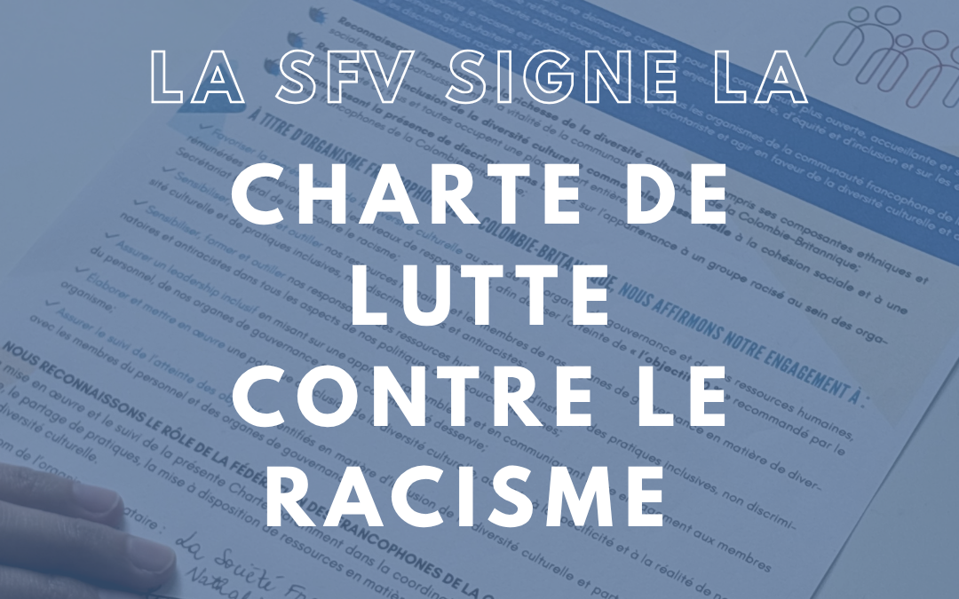 La SFV signe la Charte de lutte contre le racisme